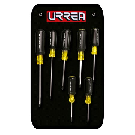 Urrea Cushion Grip Screwdriver, Set of 7 Pieces 9400A